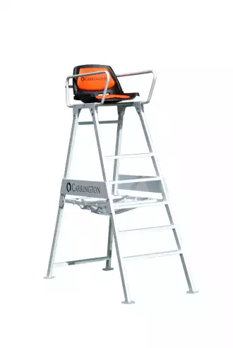 Chaise d'arbitre en aluminium compétition blanc