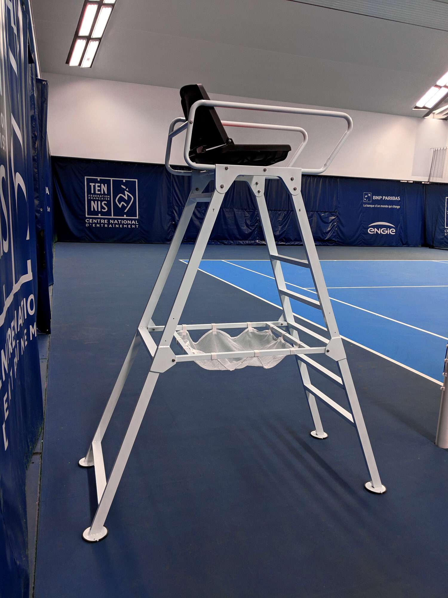 Image du produit : Chaise d'arbitre en aluminium compétition blanc