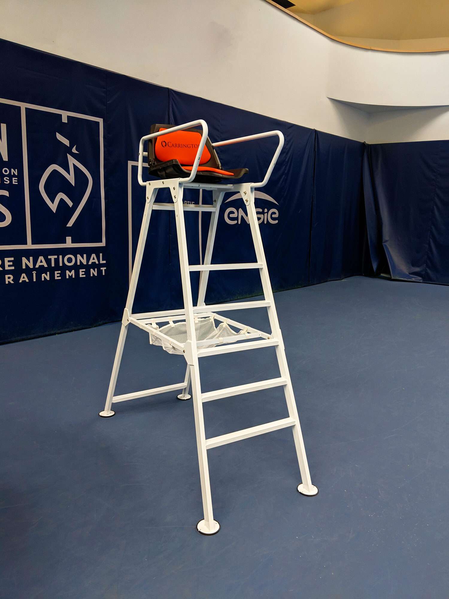 Image du produit : Chaise d'arbitre en aluminium compétition blanc
