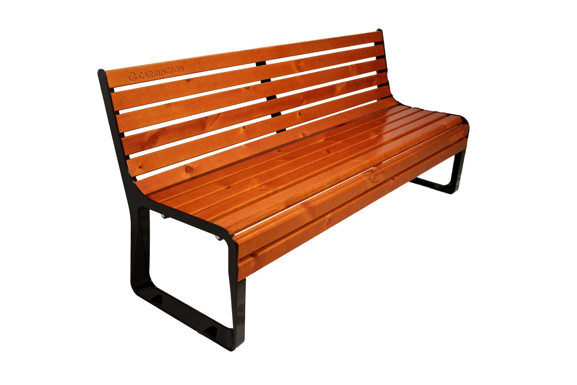 Image du produit : Banc tennis premium en bois avec dossier - 196 cm
