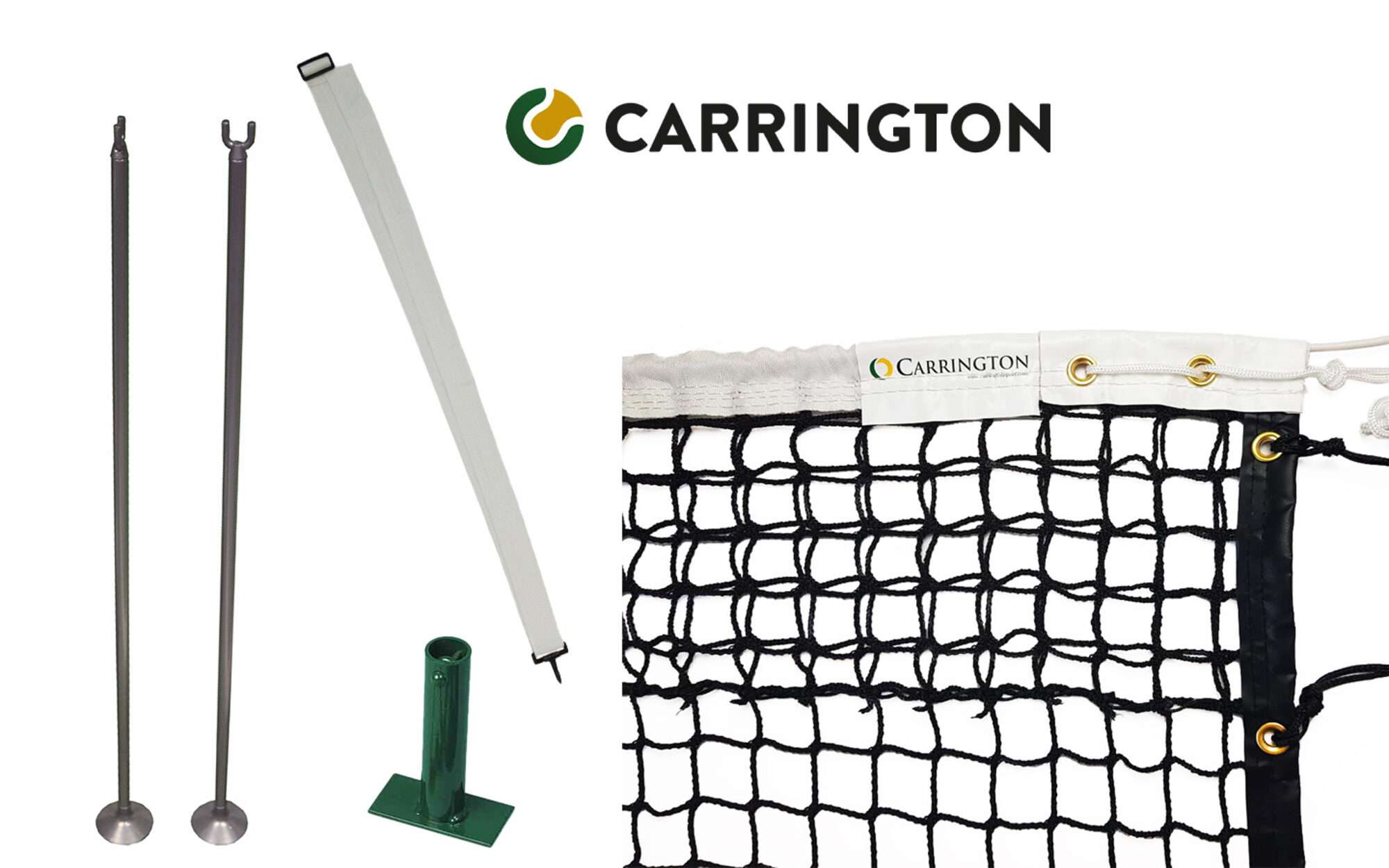 Image du produit : Kit Filet spécial terrain en dur Tennis - Carrington