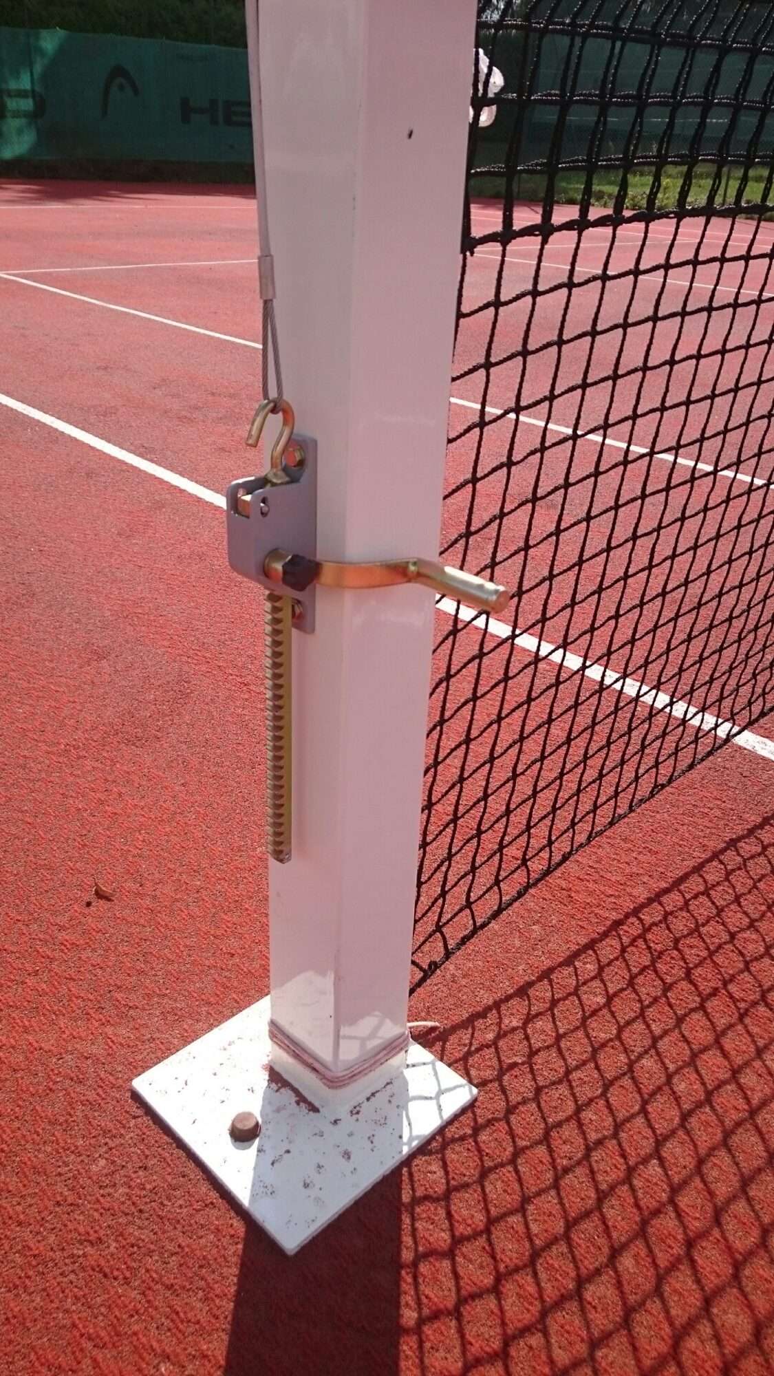 Image du produit : Poteaux de tennis carrés - sur platines