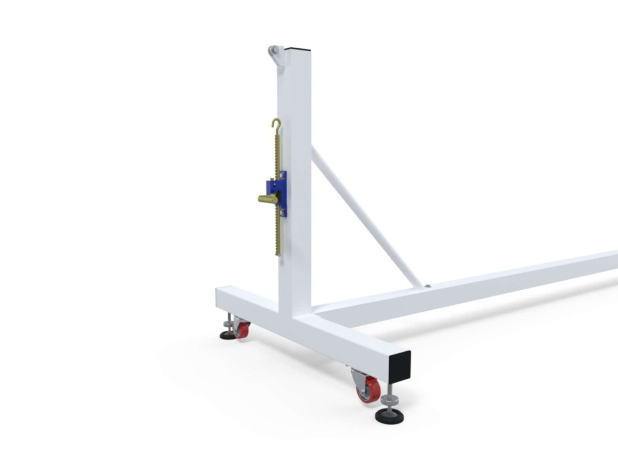 Image du produit : Poteau de tennis intégral transportable en acier galvanisé