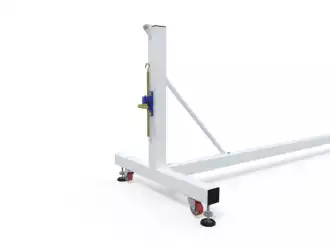 Poteau de tennis intégral transportable en acier galvanisé