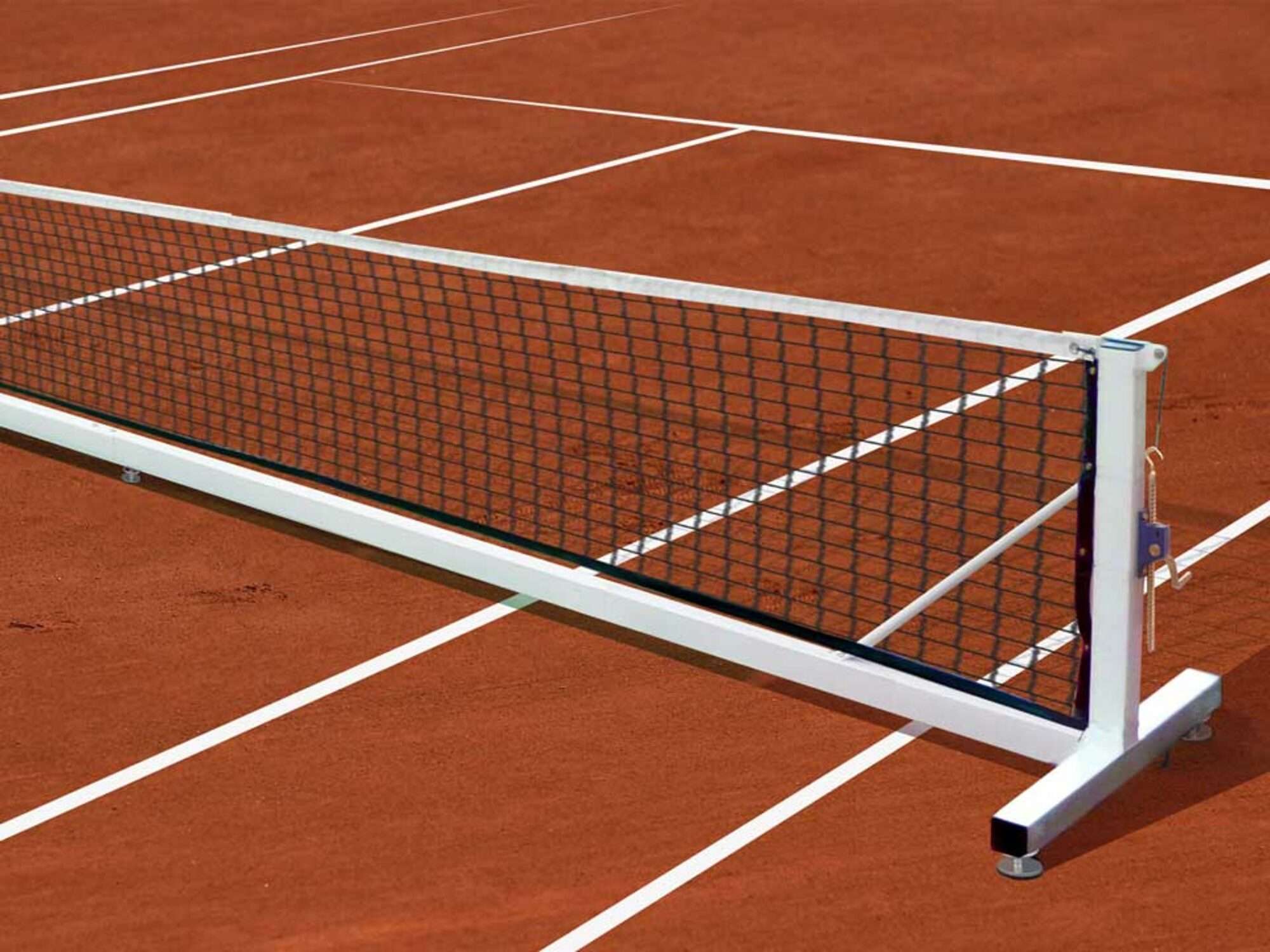Image du produit : Poteau de tennis intégral transportable en acier galvanisé