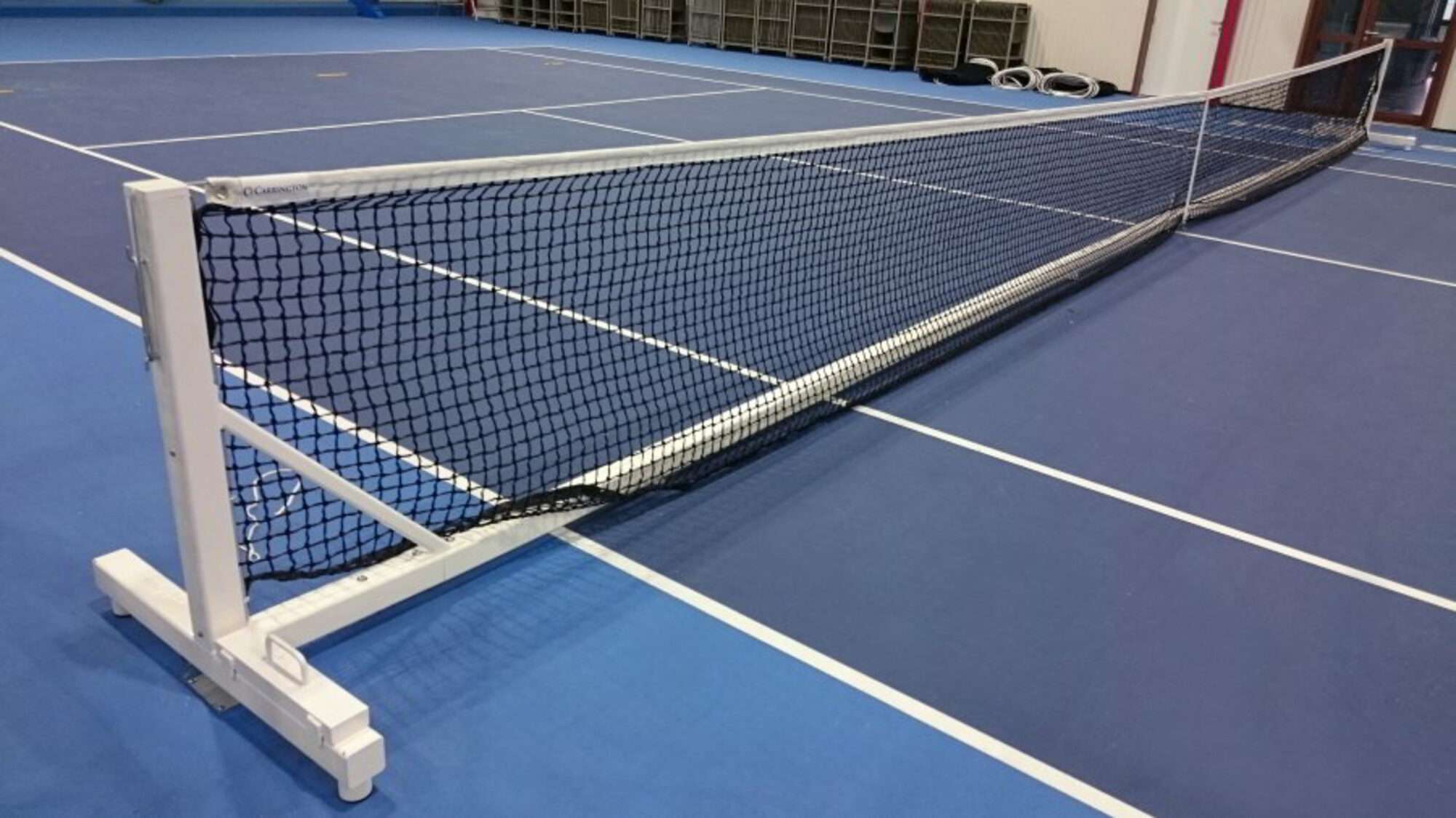 Image du produit : Poteau de tennis intégral transportable en acier galvanisé