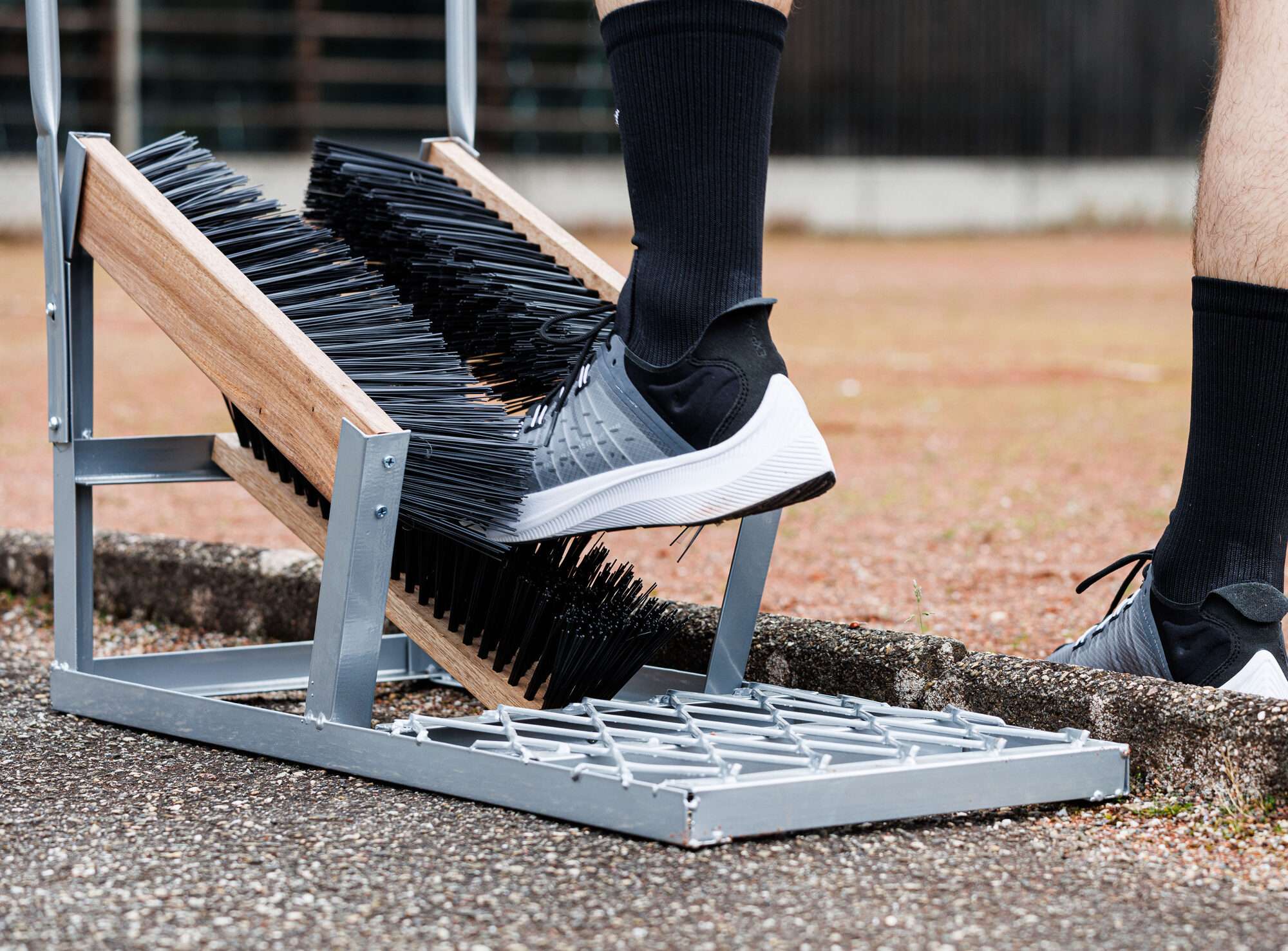 Image du produit : Brosse - pieds chaussures en bois deluxe